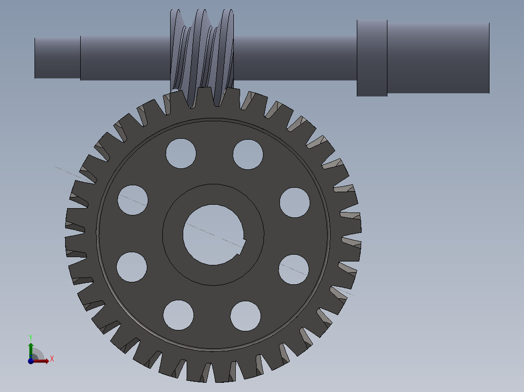 齿轮啮合 (131)前视图