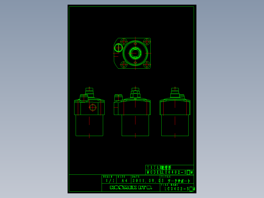 KOSMEKLC0402-SxM多系列多零件图纸模型多系列多零件图纸模型