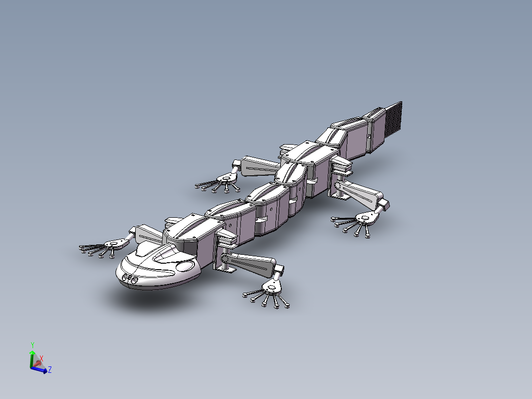 仿蝾螈<span style='color: red'>机器人</span> (2)