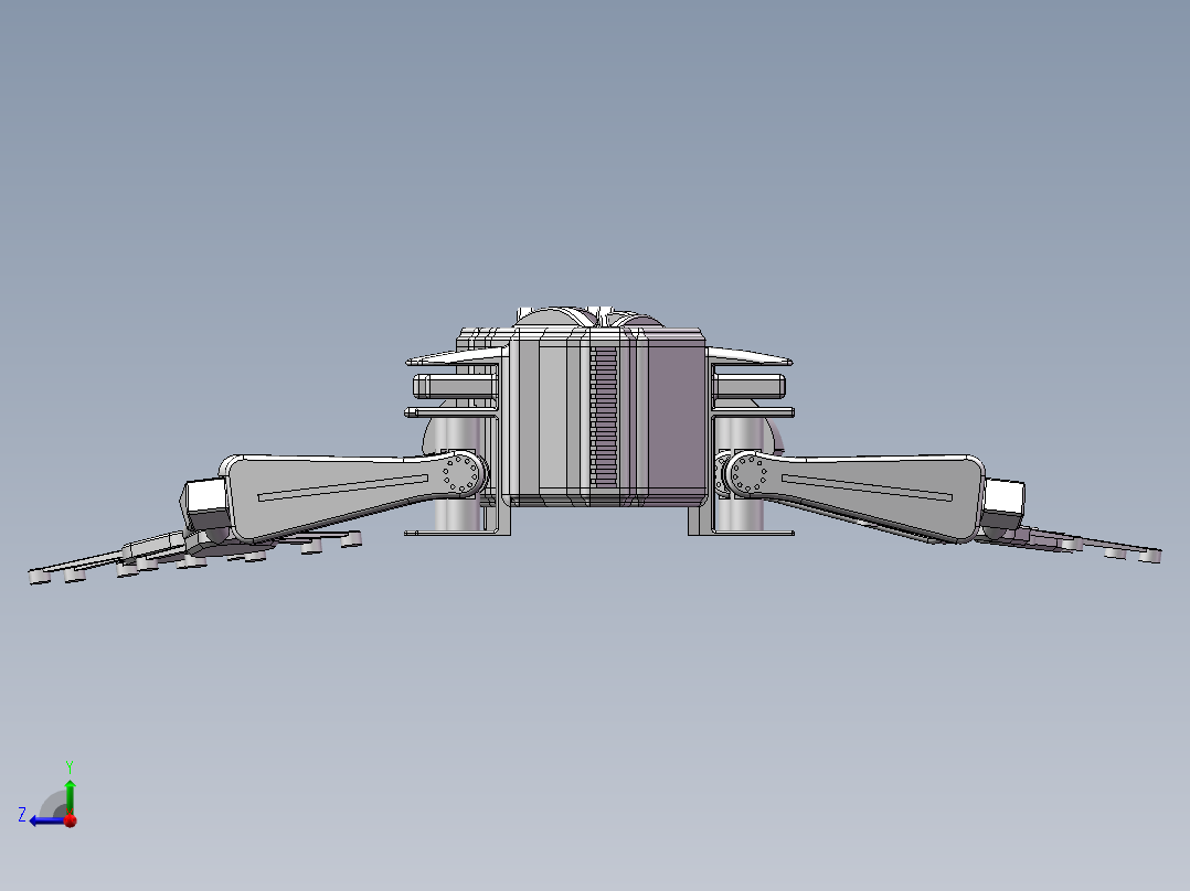 仿蝾螈机器人 (2)右视图