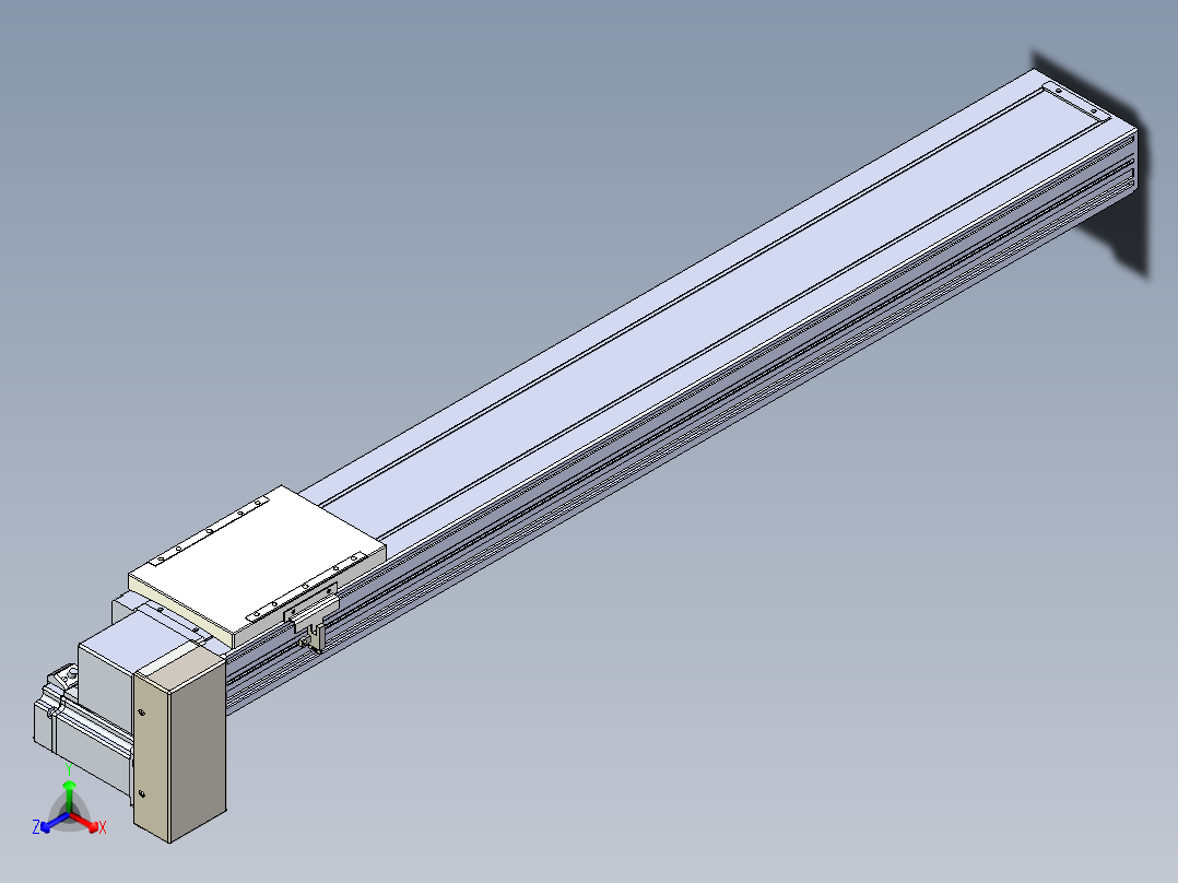 同步带全封闭直线模组TPA-HCB-120D-90-L800-RP-C-P40-N3正等轴测图