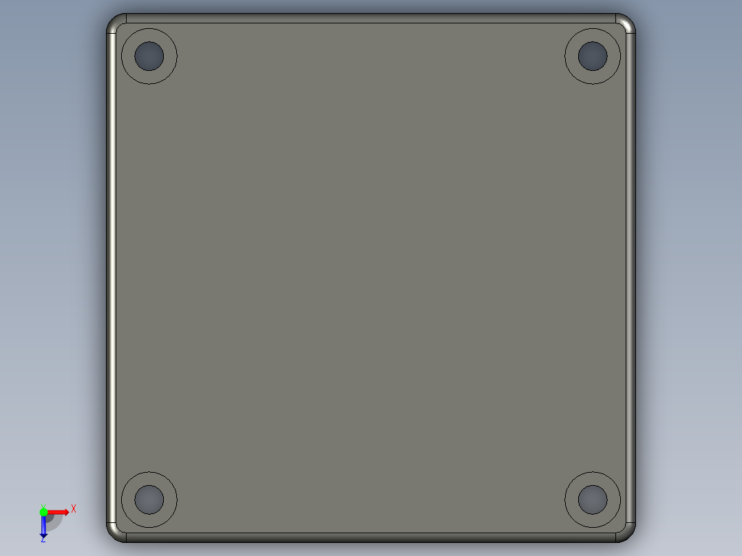 型材-KJN CABLE CONDUIT CAP 80X80 KJN511100俯视图