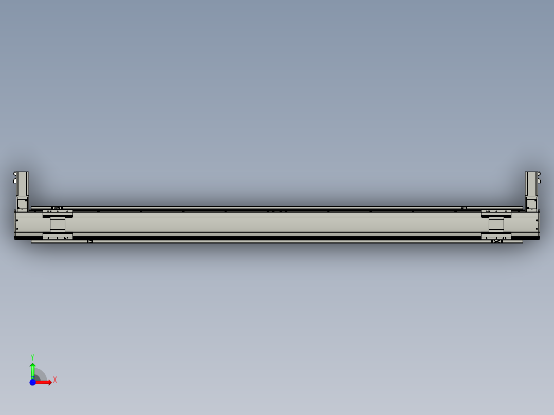 威洛博双电机滑台-VBF14S2-L100-S1900-BLR-P40-C6前视图