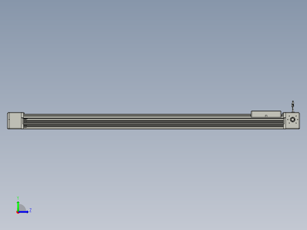 威洛博直线电机模组EB16-L208-S1600-L-ZP75-MS3-5K左视图