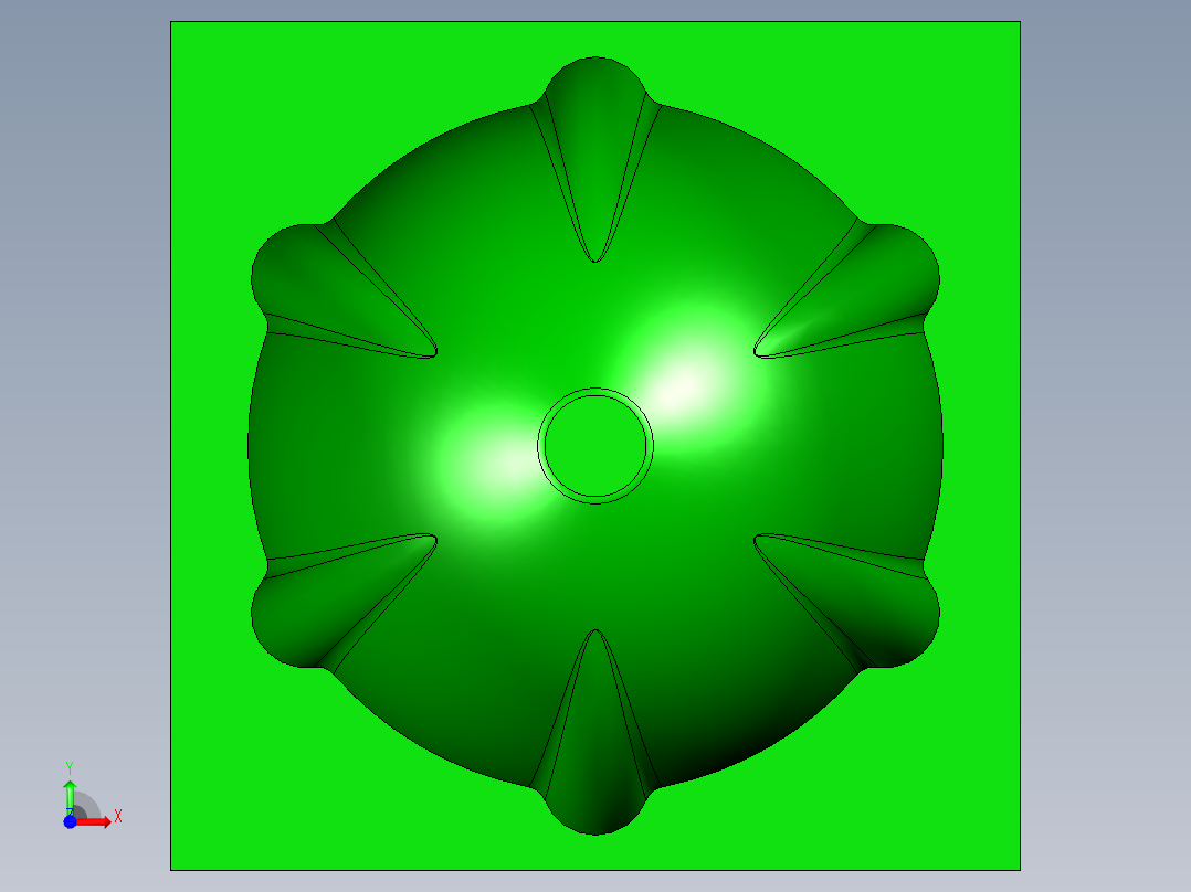 (00-基于UG的台灯罩造型与数控加工设计含UG图+工序卡+程序+说明书前视图