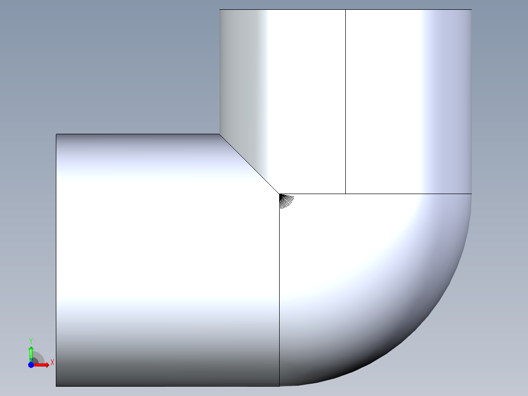 CPVC管件06-Sch80_90Elbow_SxFPT_9807-007 _0.75in前视图
