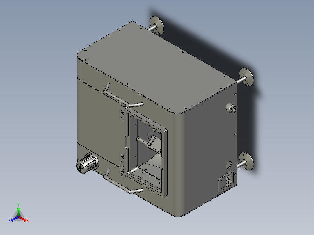 经典螺丝机供料正等轴测图