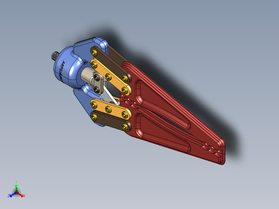 24-两爪机械爪正等轴测图