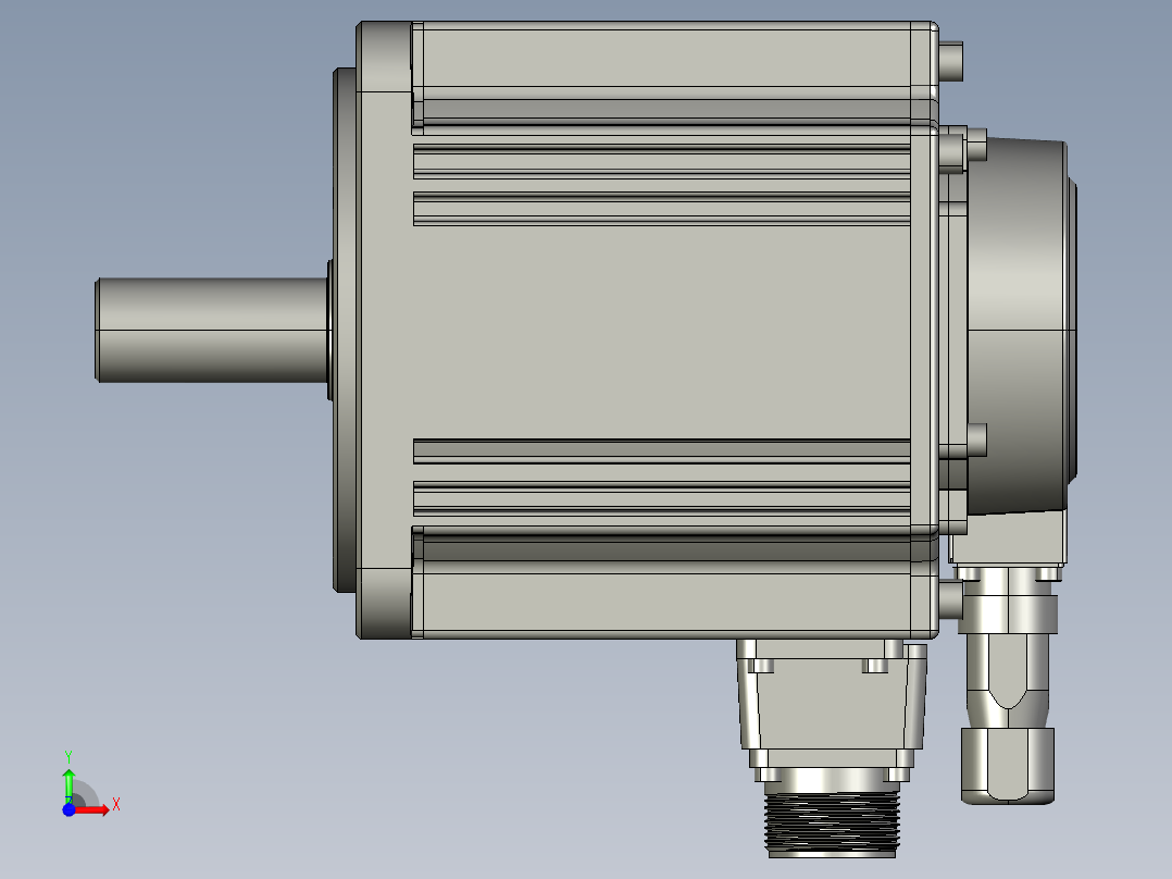 电机MS6G-130CS15B2-41P5前视图