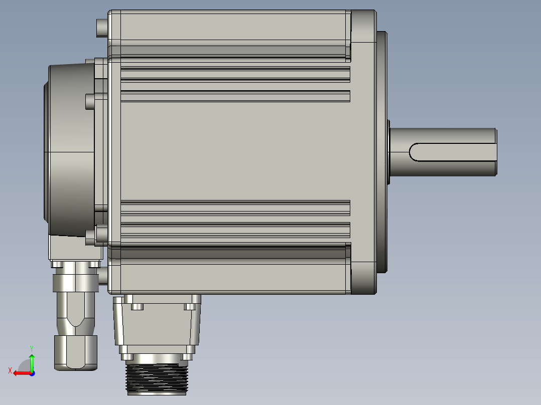 电机MS6G-130CS15B2-41P5后视图