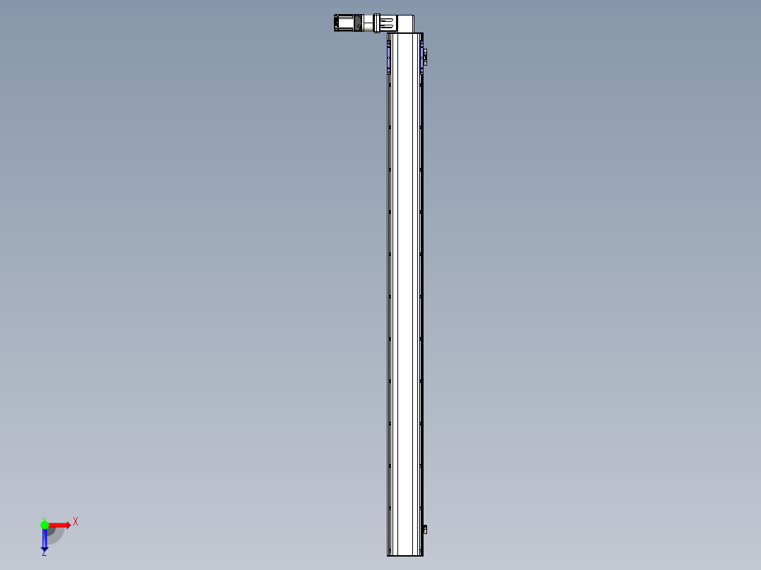同步带滑台-半封闭B17-L100-S2200-L-P75-D3-N3俯视图