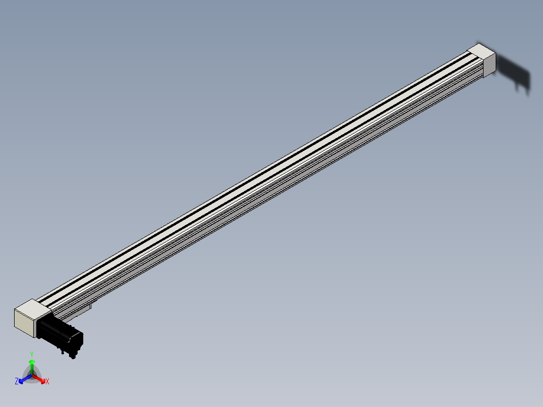 Toyo东佑达直线模组-M65M-X78-1500-R-M40-C4正等轴测图