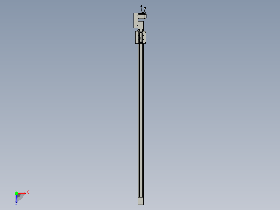 威洛博直线电机模组EB6-L70-S1600-BL-P40-MS3俯视图