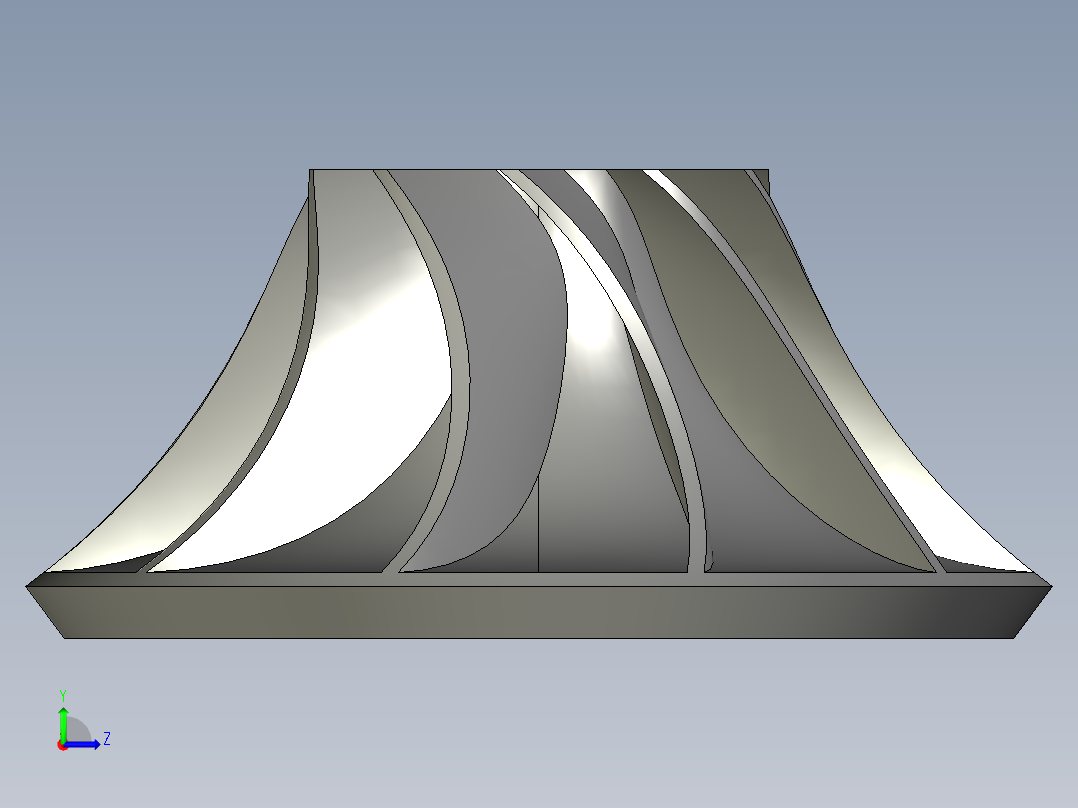 涡轮 叶片 涡扇 (31)左视图