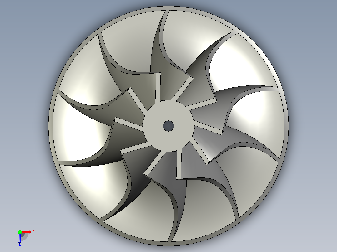 涡轮 叶片 涡扇 (31)俯视图