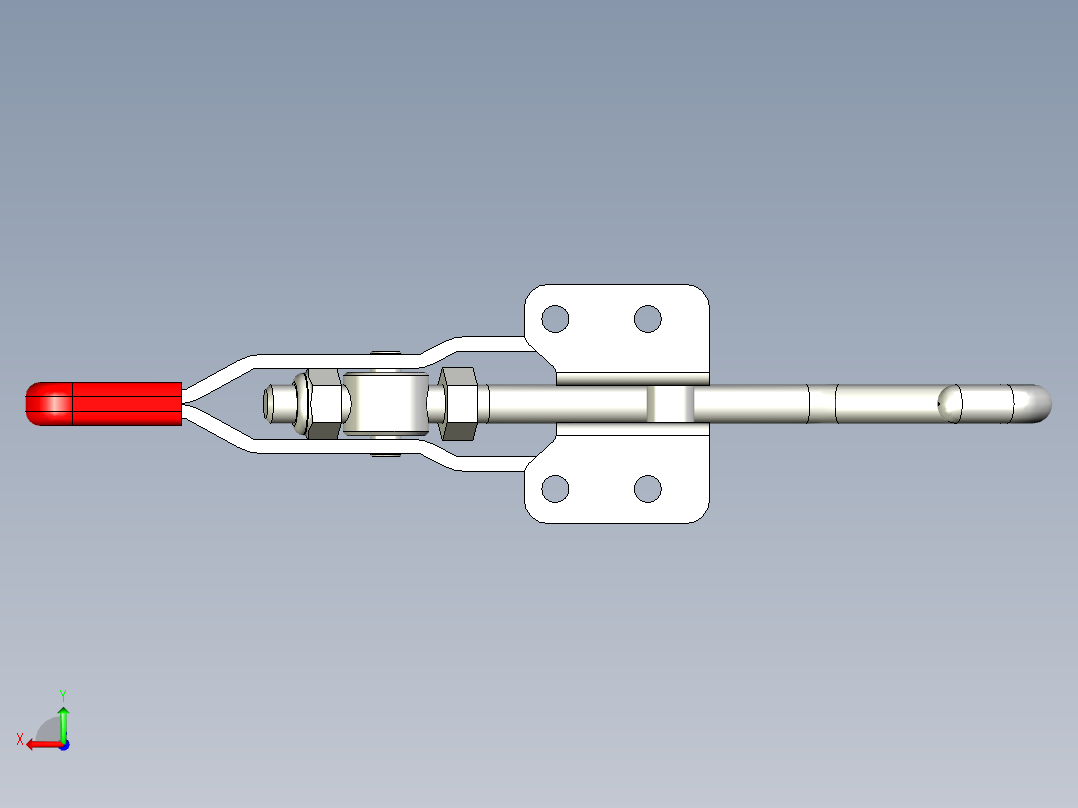 門閂式夾鉗SSP(C)-3D多系列多零件图纸模型后视图