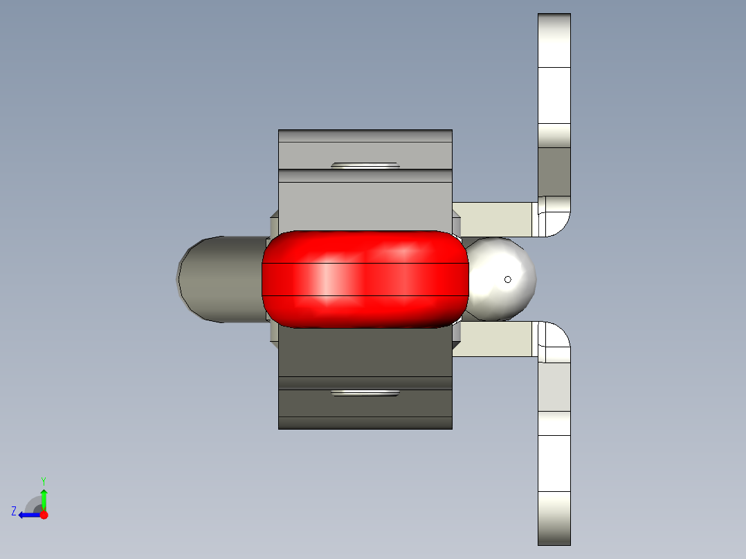 門閂式夾鉗SSP(C)-3D多系列多零件图纸模型右视图