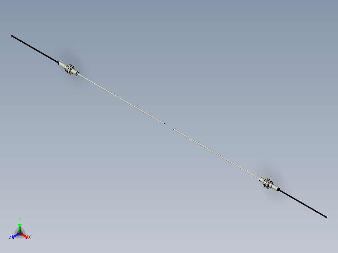 光纤元件对射型FT-D310-L正等轴测图