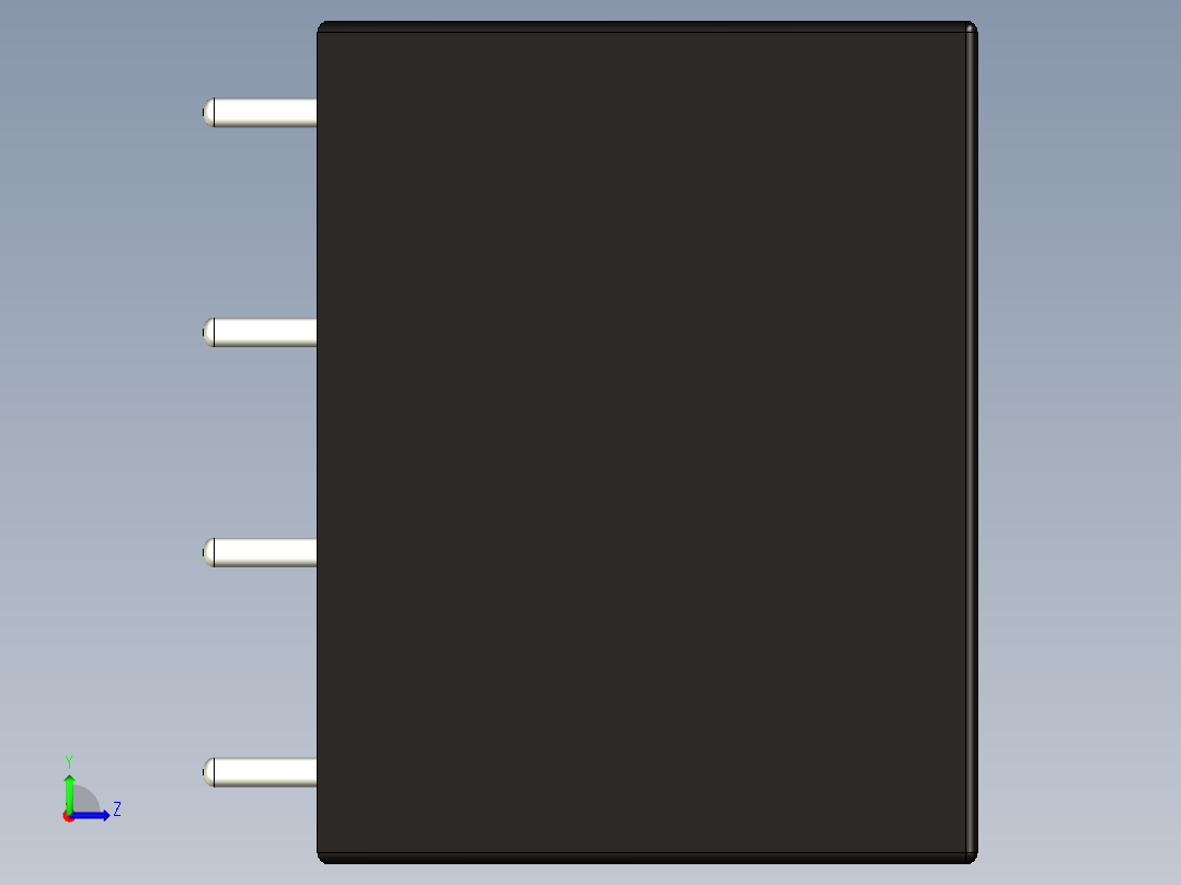 用于印刷电路板的5W紧凑型电源模块HLK-5M05左视图