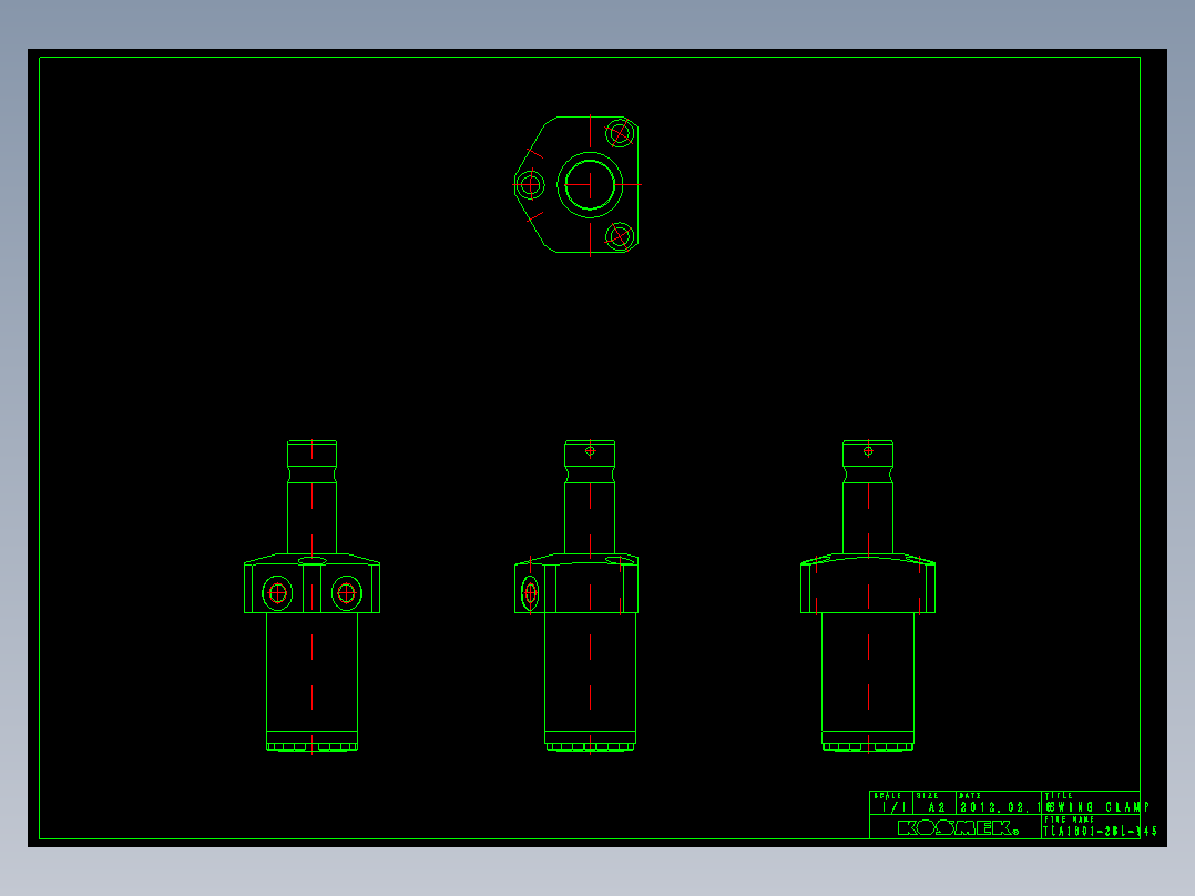 KOSMEKTLA1601-2BL-Y45多系列多零件图纸模型