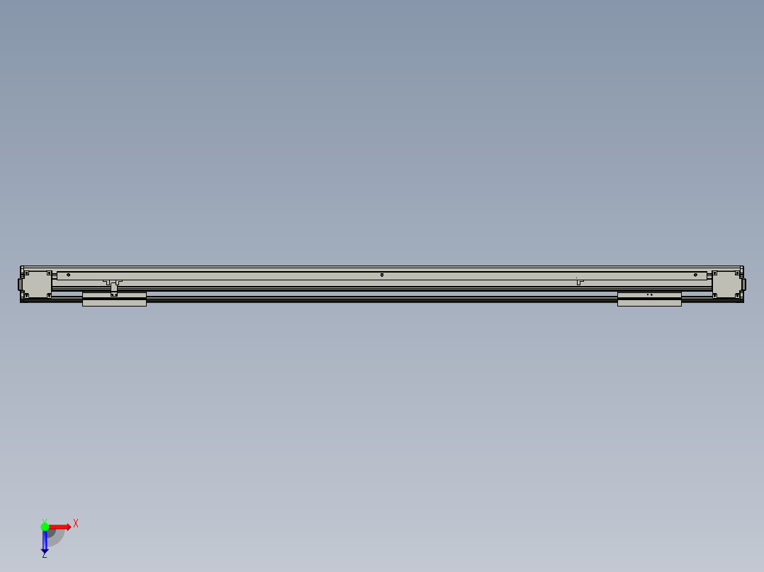 威洛博双电机滑台-VBF14S2-L100-S1000-BLR-P40-C6俯视图