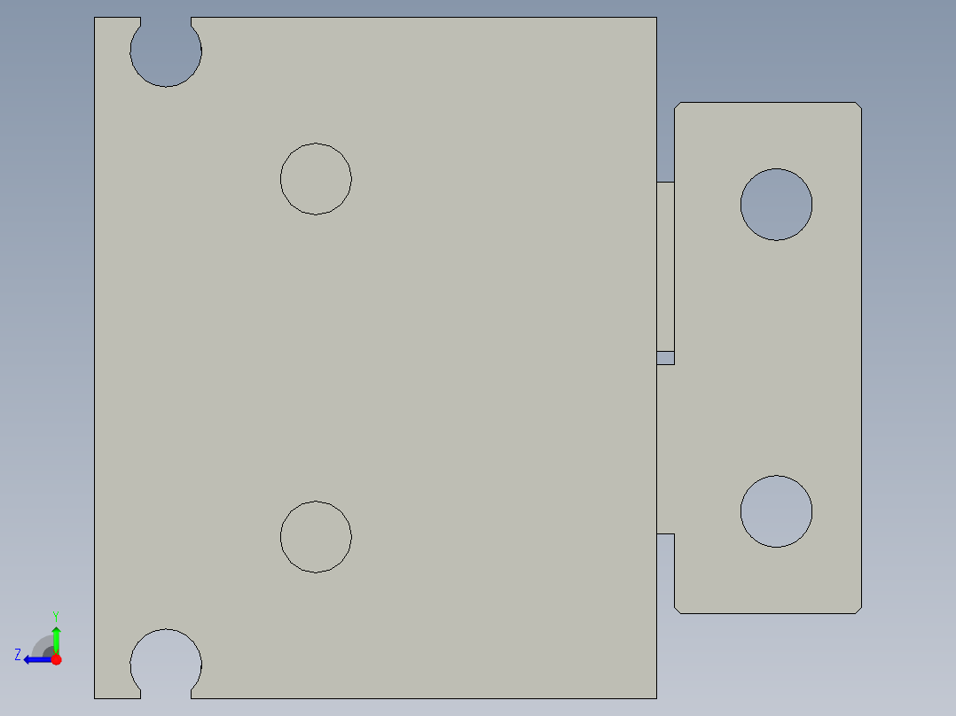 普通气爪PH08-16右视图