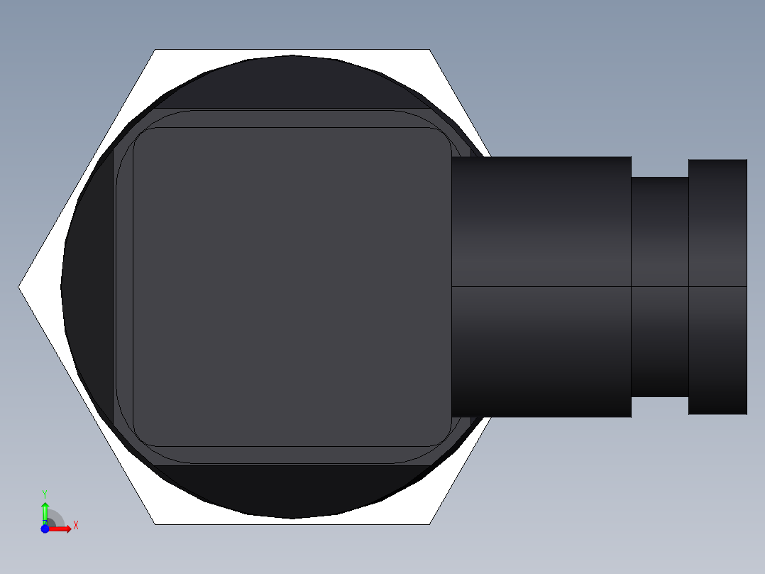 超声波设备H-125mm-4.92in-SS-OUTPUT-3-wire-PNP-NPN-DIN-CONNECTOR-NPT-THREAD前视图