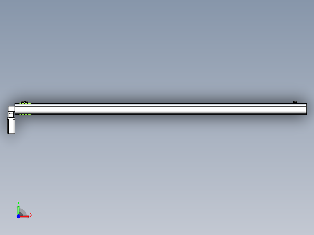 同步带滑台-半封闭B13-L90-S3050-L-Z86-D3前视图