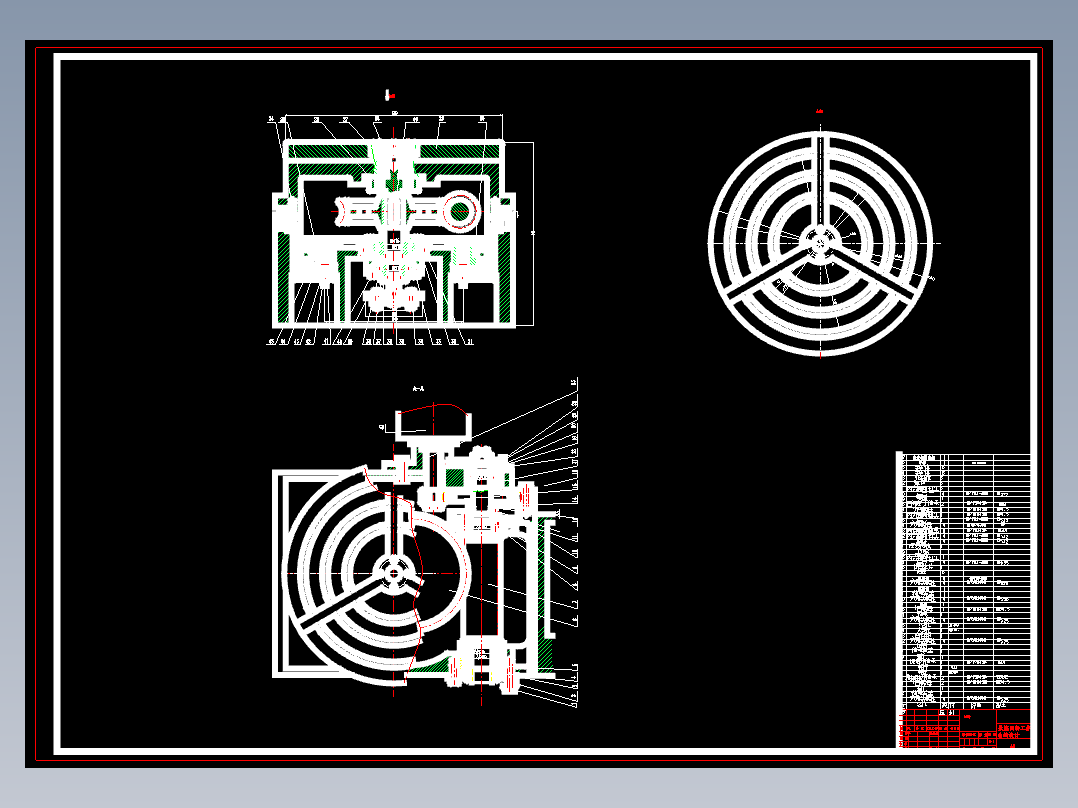 倾斜式焊接回转台设计含3张CAD图