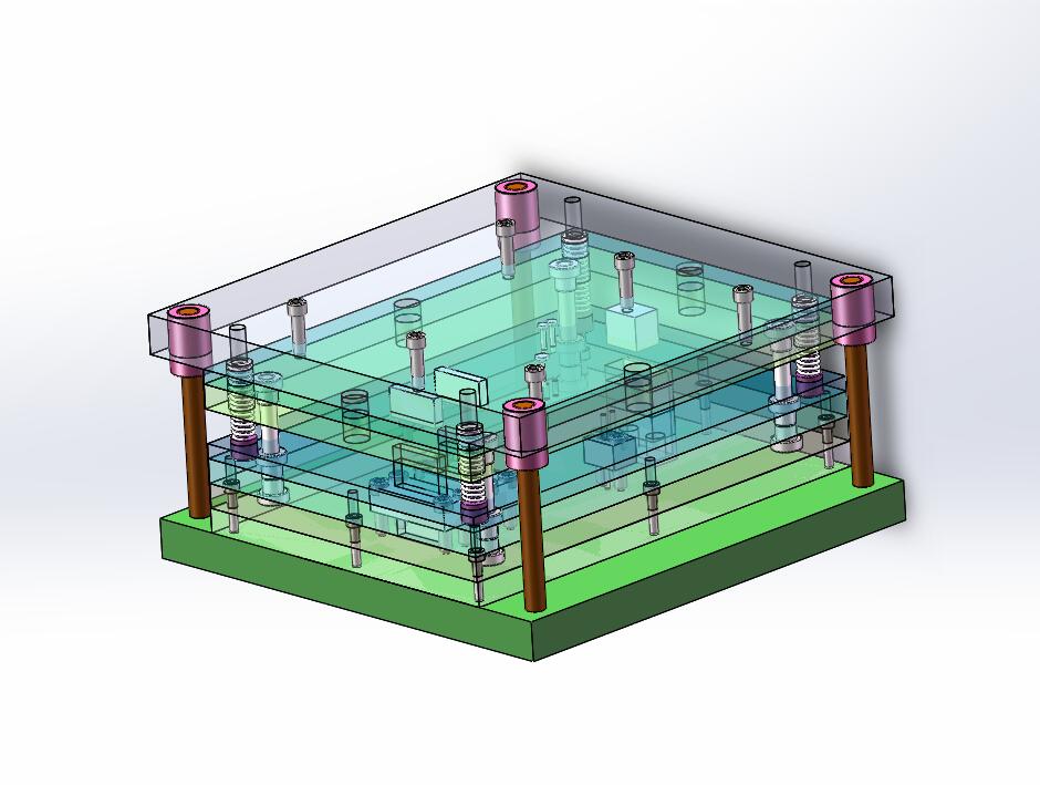 Q260-支撑板冷冲压模具的设计（级进模）【三维SolidWorks】
