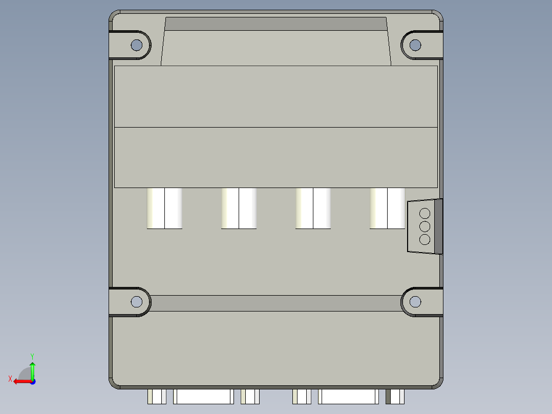基恩士VT3-VD4_kc图纸模型后视图