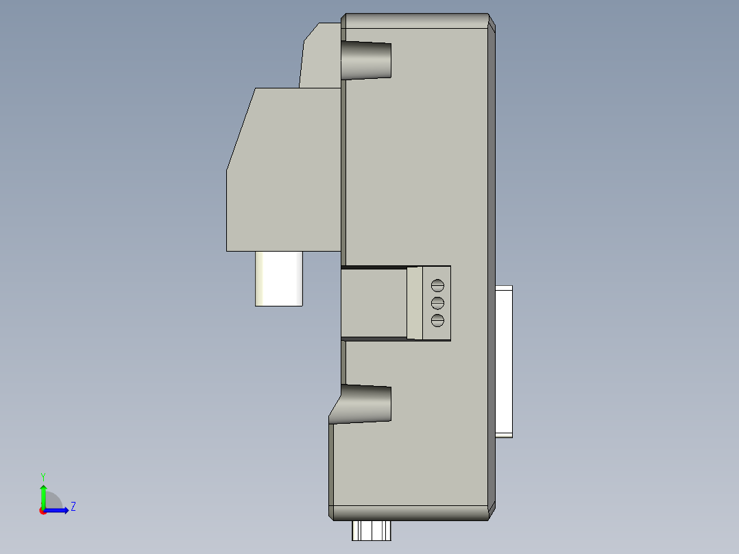 基恩士VT3-VD4_kc图纸模型左视图
