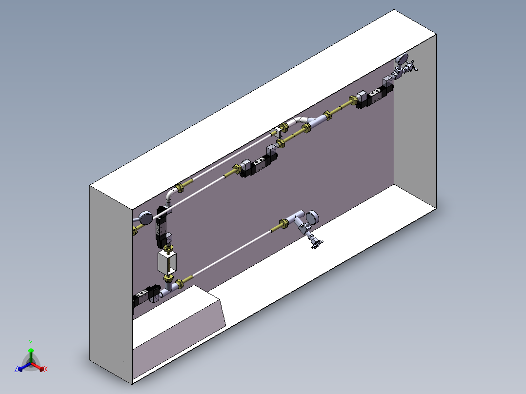 毛细管特性分析及压力测试台设计正等轴测图