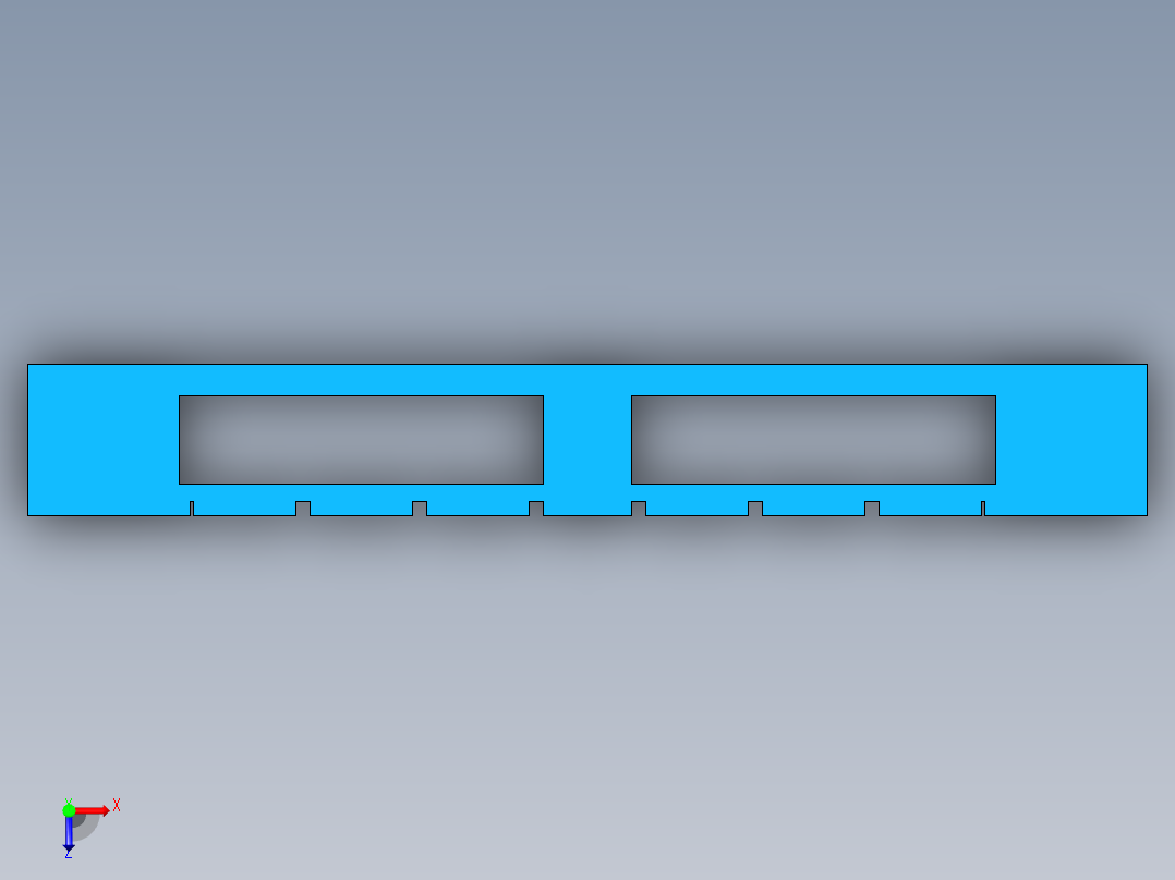 1200x1000mm叉车运输托盘俯视图