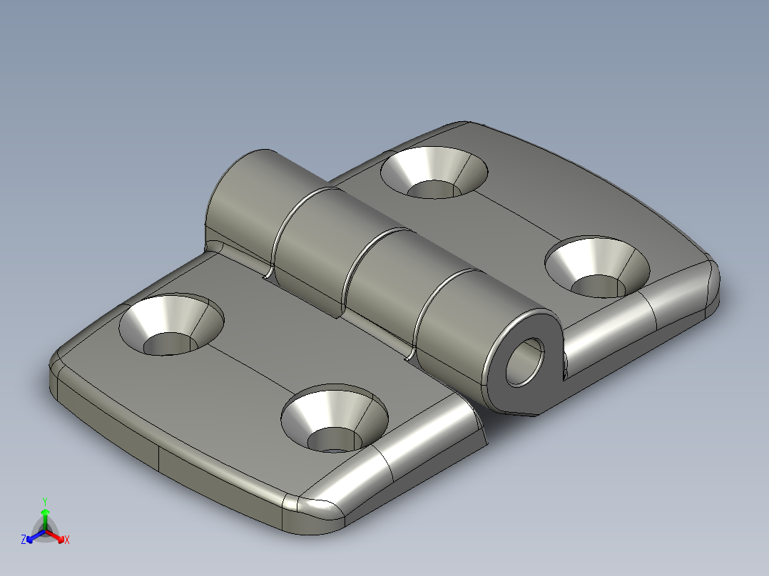 型材-KJN 40-40 COMBI HINGE 095K4040F00正等轴测图