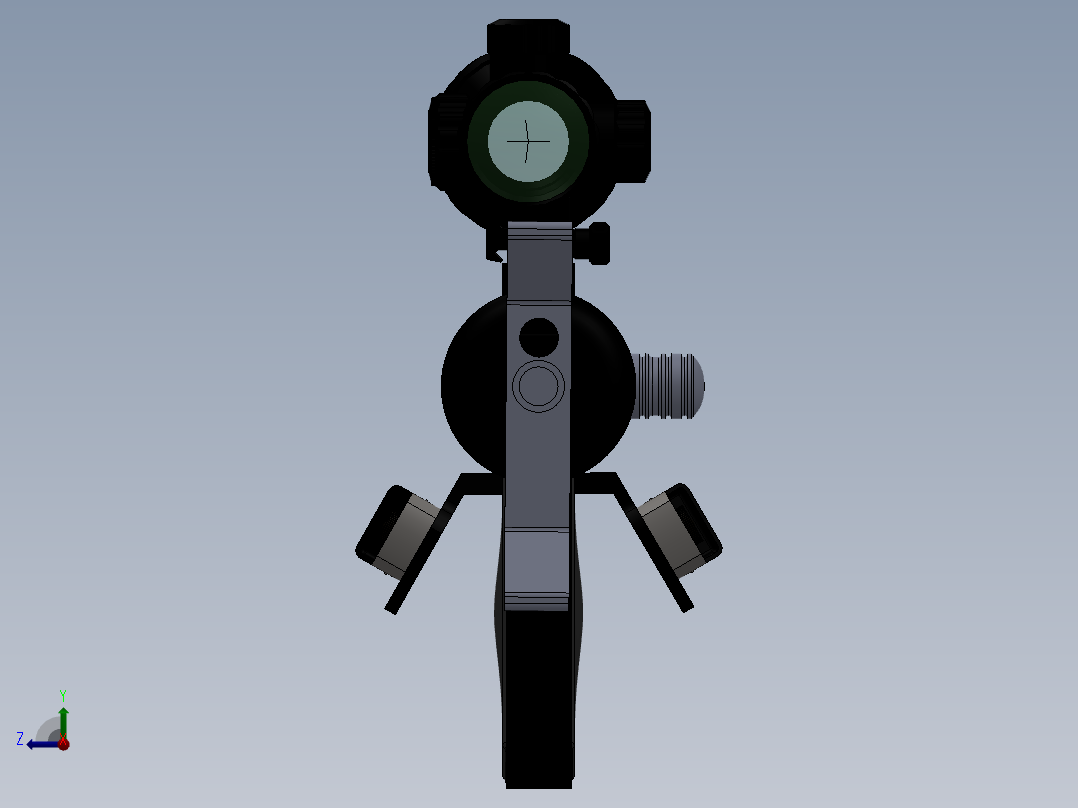 红色秃鹰空军气枪气步枪右视图