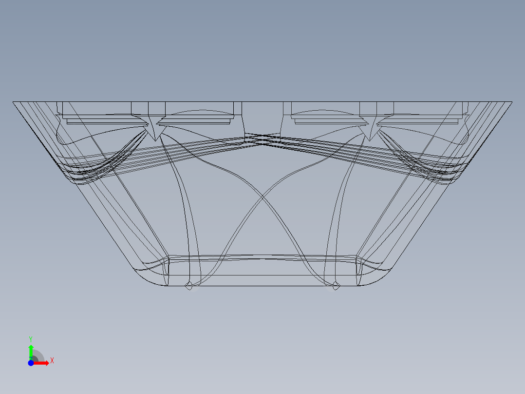 艺术玻璃盘前视图