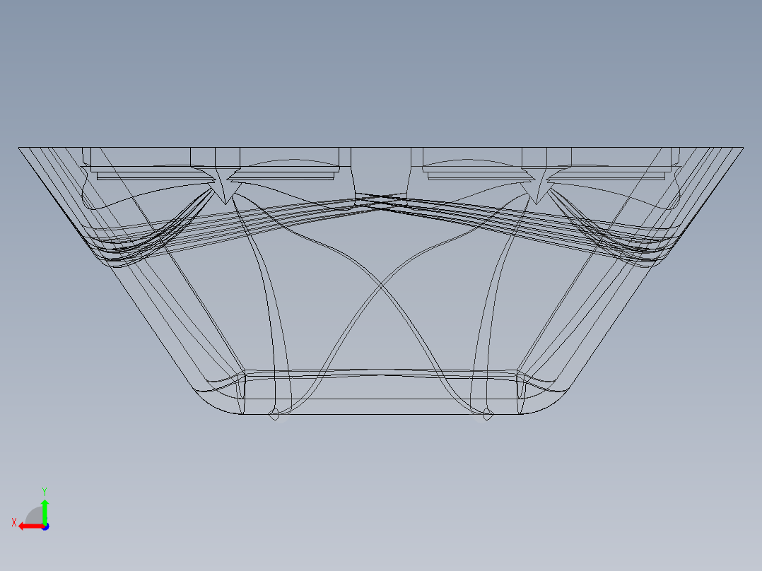 艺术玻璃盘后视图
