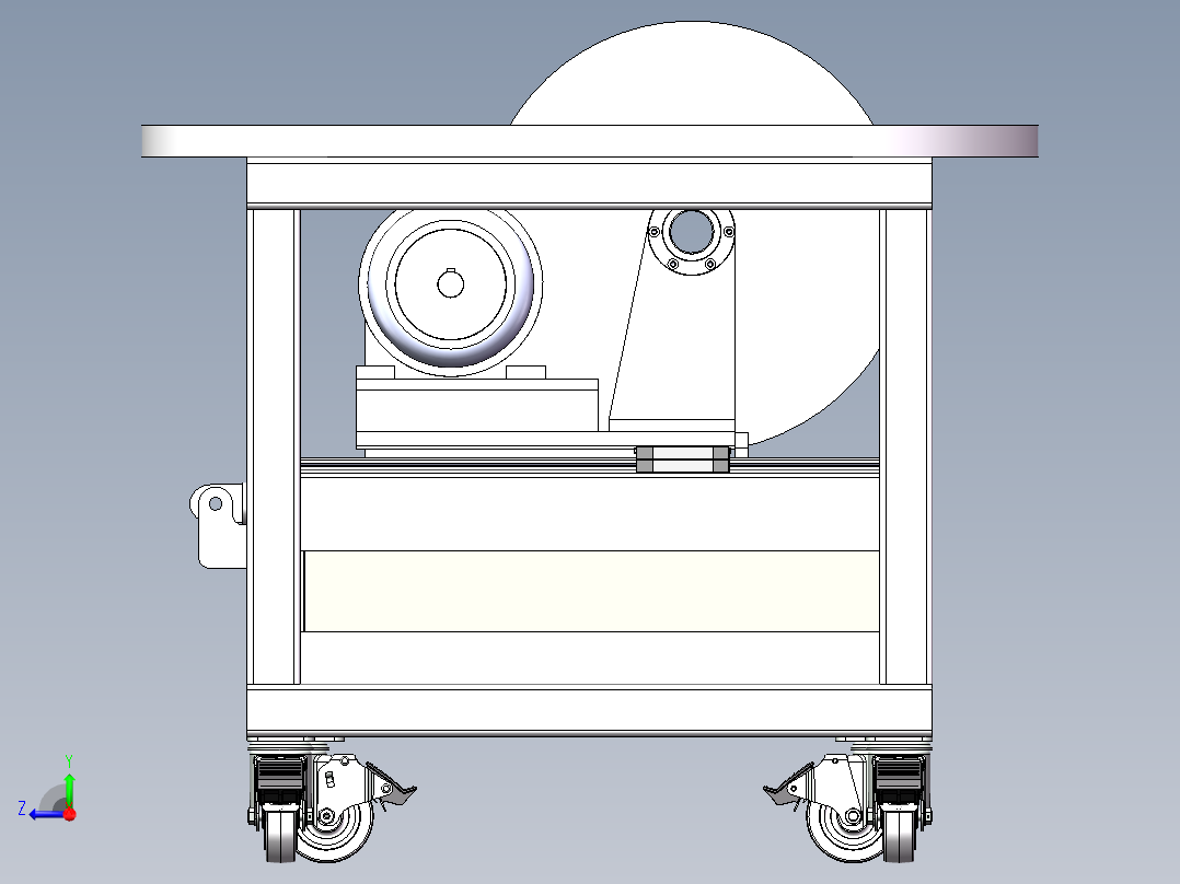 木材切割机sw18可编辑右视图