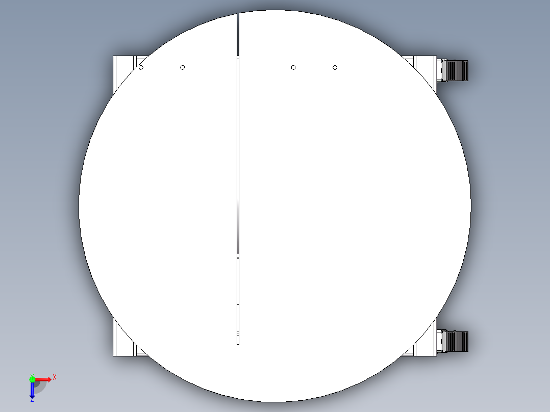 木材切割机sw18可编辑俯视图