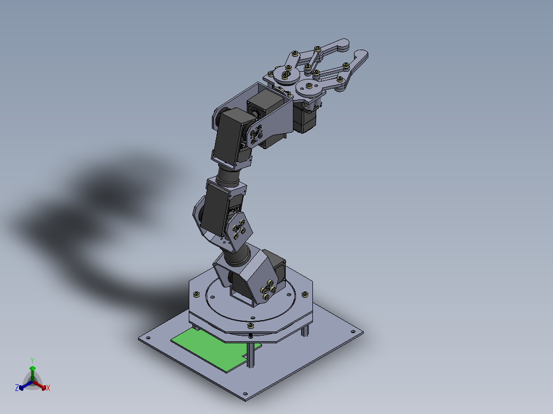 lewansoul-6dof-robot-arm SW.1正等轴测图