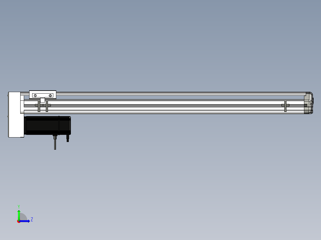 Toyo东佑达直线模组-ETH13-800-BM-400W+煞車左视图