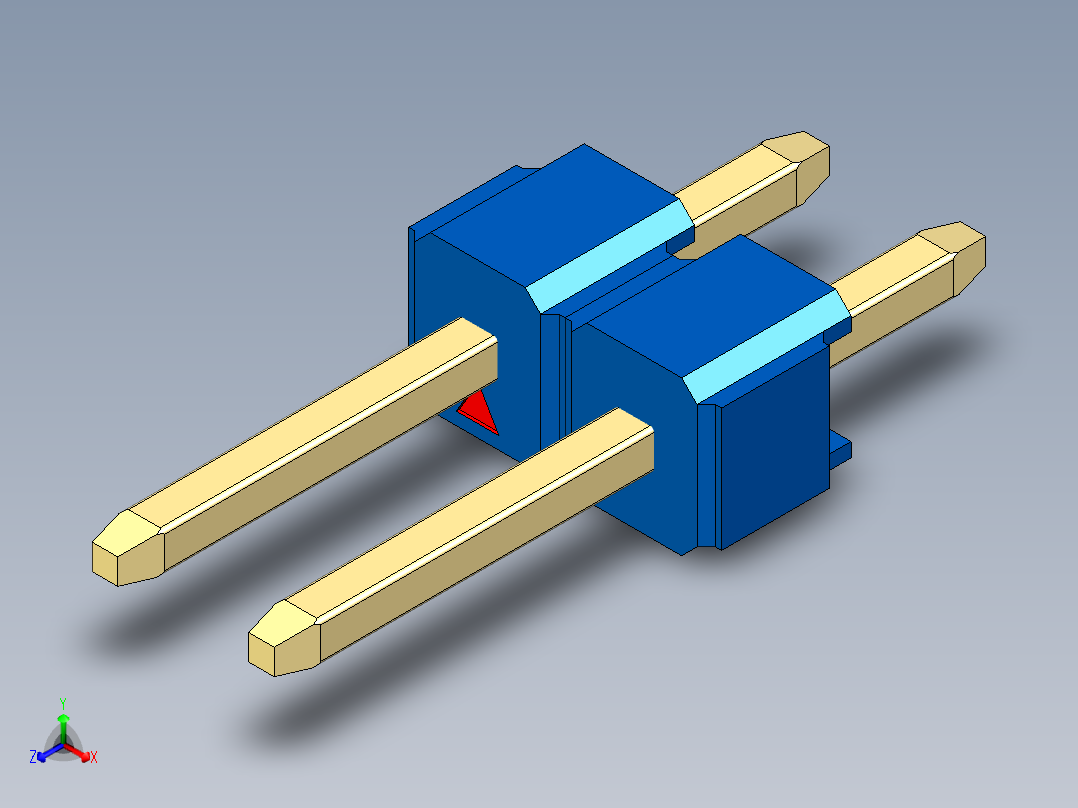 彩色公头100mil（2.54mm）系列-DS1021_blue_1x02p_100mil_Type1_rev1.0