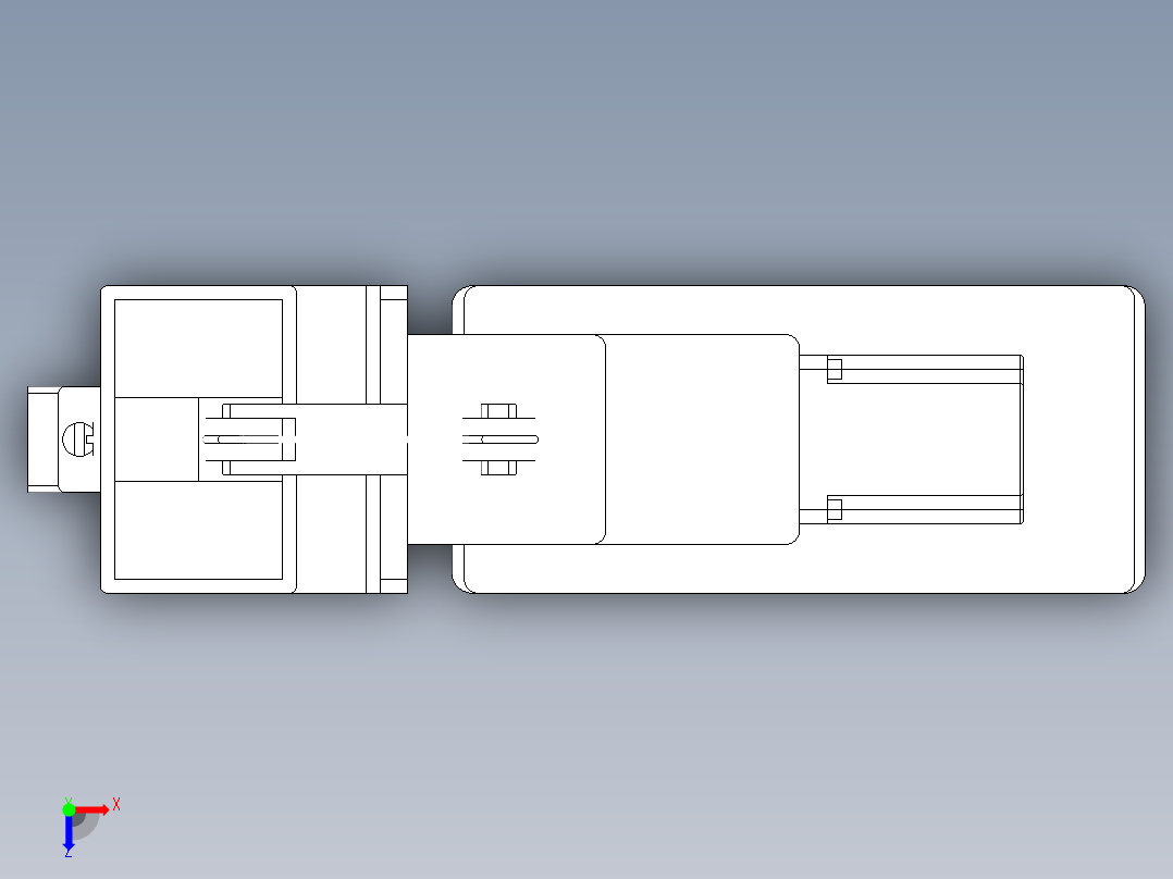 高处升降输送俯视图