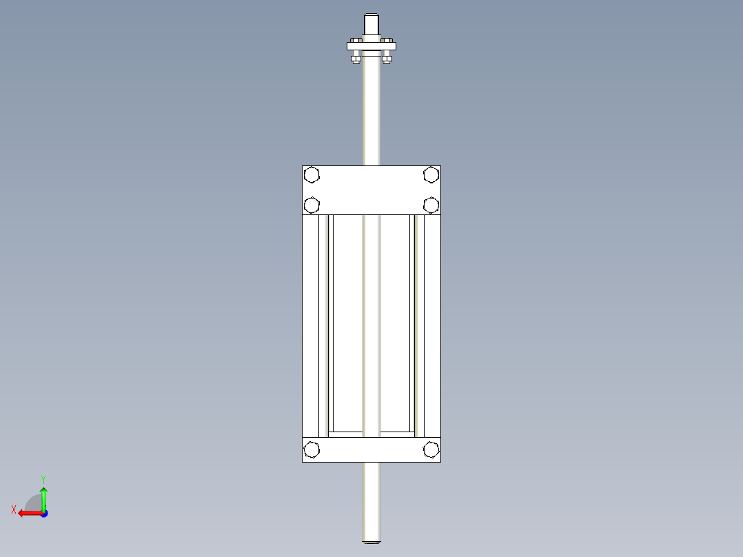 TD75型带式输送机螺旋拉紧装置 TD4D1后视图