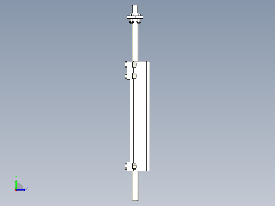 TD75型带式输送机螺旋拉紧装置 TD4D1左视图