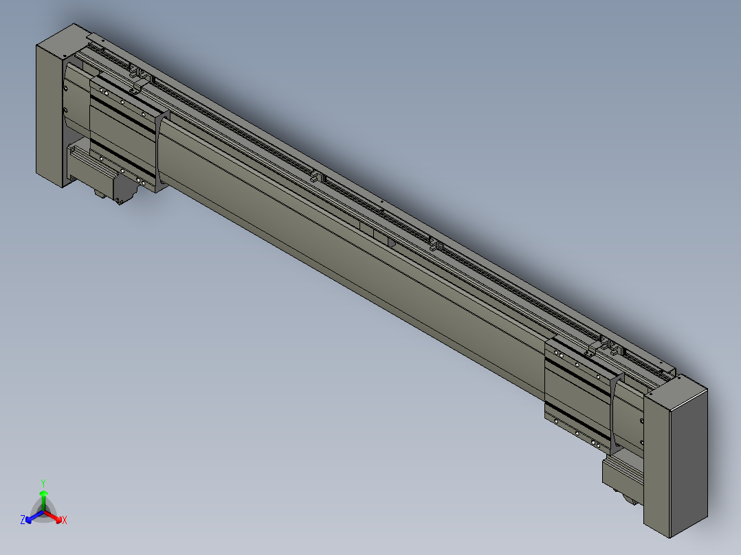 威洛博双电机滑台-VF14D2-S350-BLR-P40-C6正等轴测图