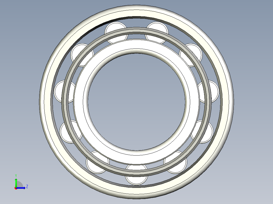 轴承-Bearing_20x40x10.stp左视图