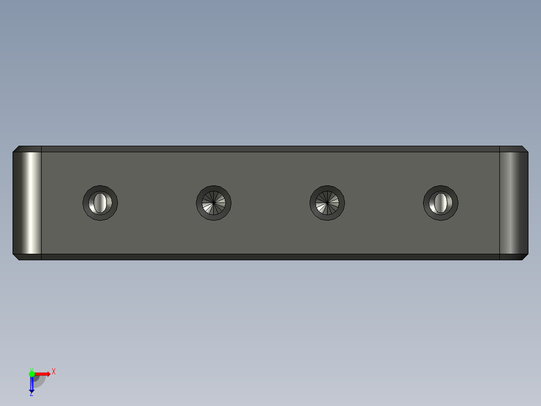 用于 65、69 和 71mm 直径主轴的夹具俯视图