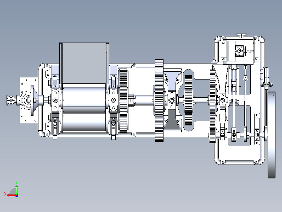 甘蔗榨汁机后视图